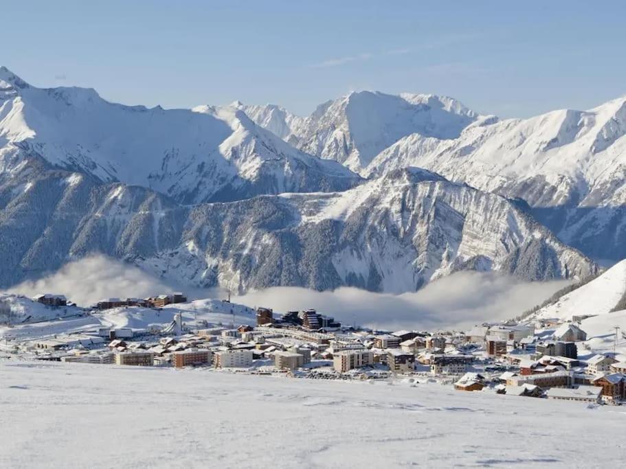 Pieds Des Pistes - Parking Couvert - Plein Sud Alpe d'Huez Dış mekan fotoğraf