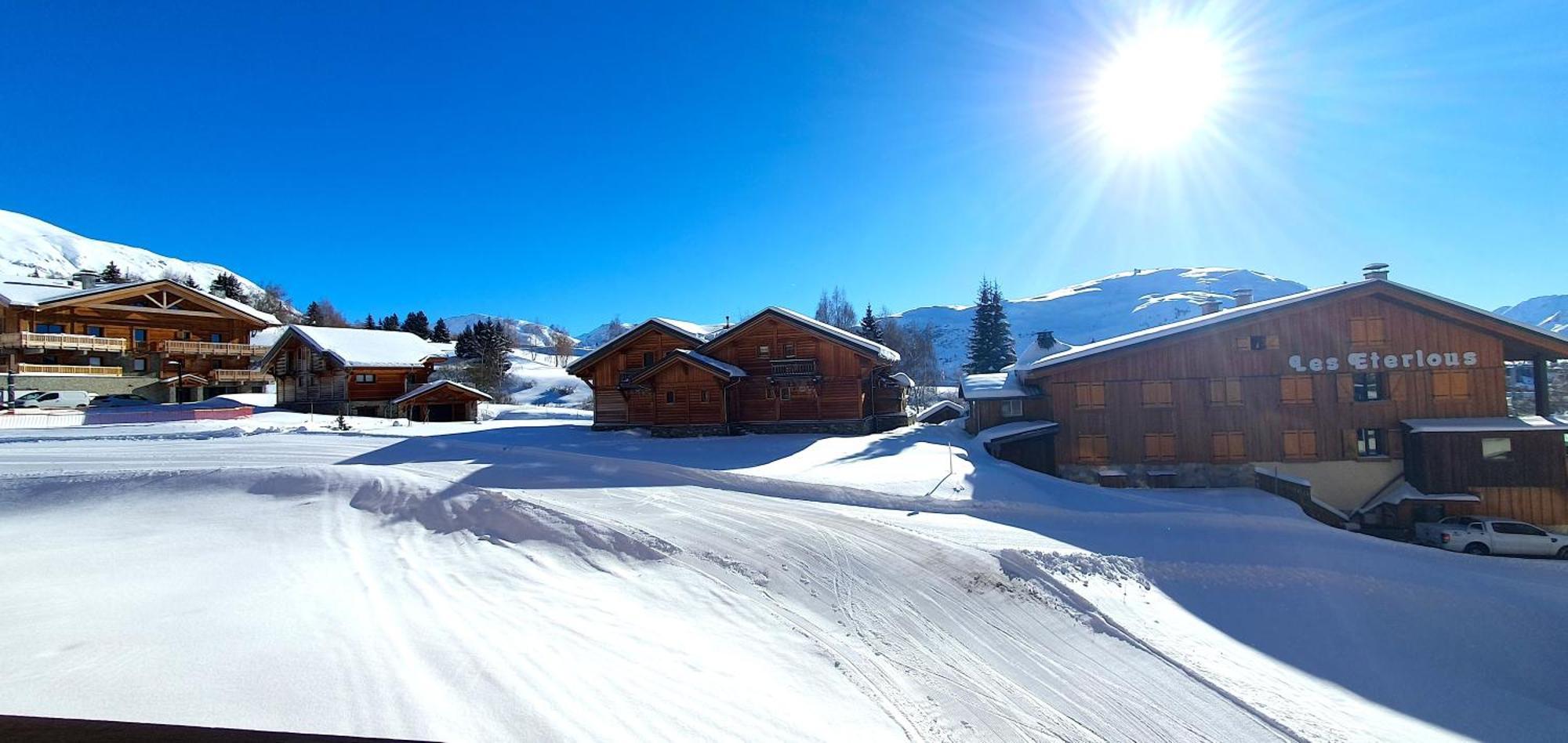Pieds Des Pistes - Parking Couvert - Plein Sud Alpe d'Huez Dış mekan fotoğraf