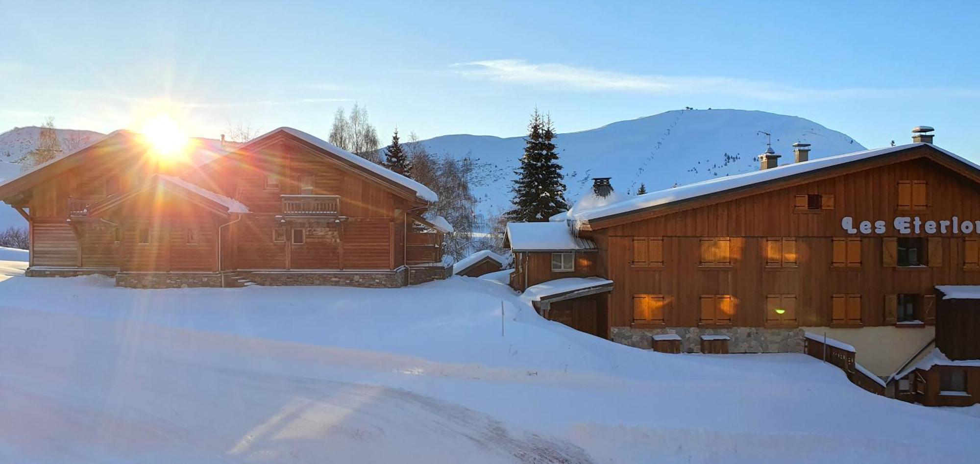 Pieds Des Pistes - Parking Couvert - Plein Sud Alpe d'Huez Dış mekan fotoğraf